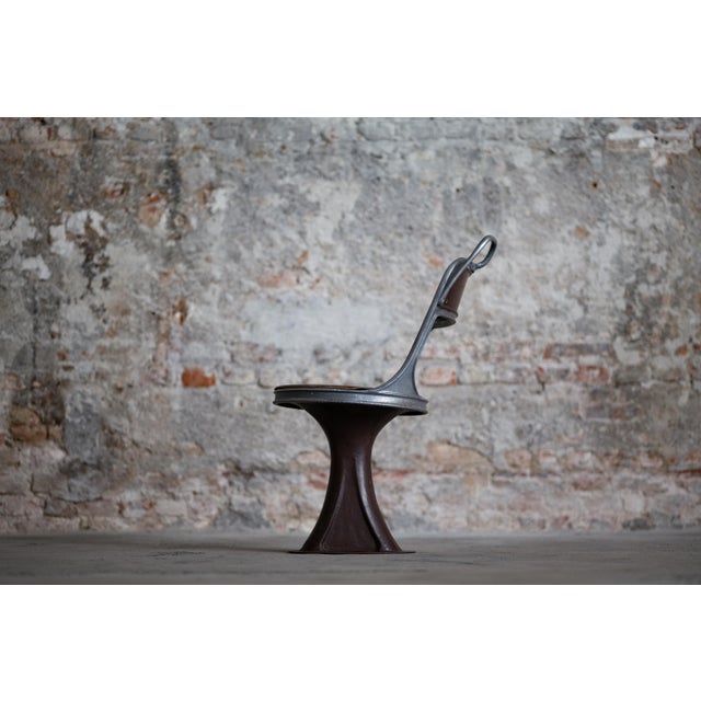 Industrial Vintage Industrial Tram Chair, 1940s For Sale - Image 3 of 18
