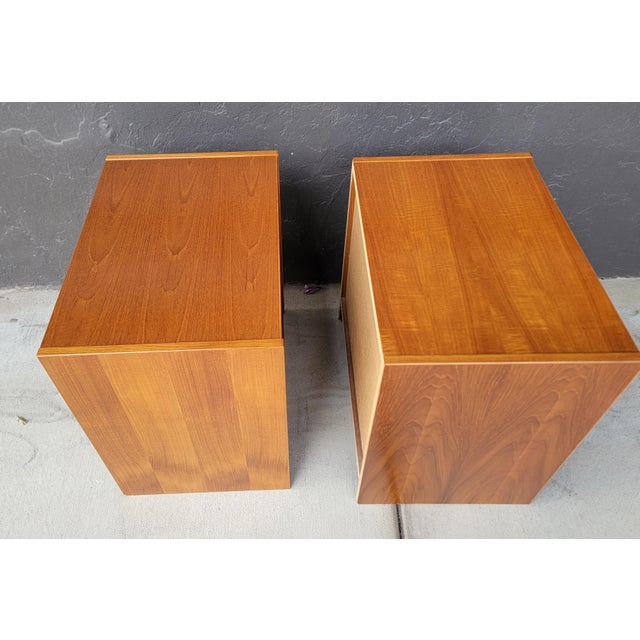 Teak Danish Modern Night Stands - A Pair For Sale In San Francisco - Image 6 of 14