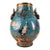 Monumental Chinese Cloisonné "Deer & Crane" Vase With Bronze Deer Handles - 13.7 LBS For Sale
