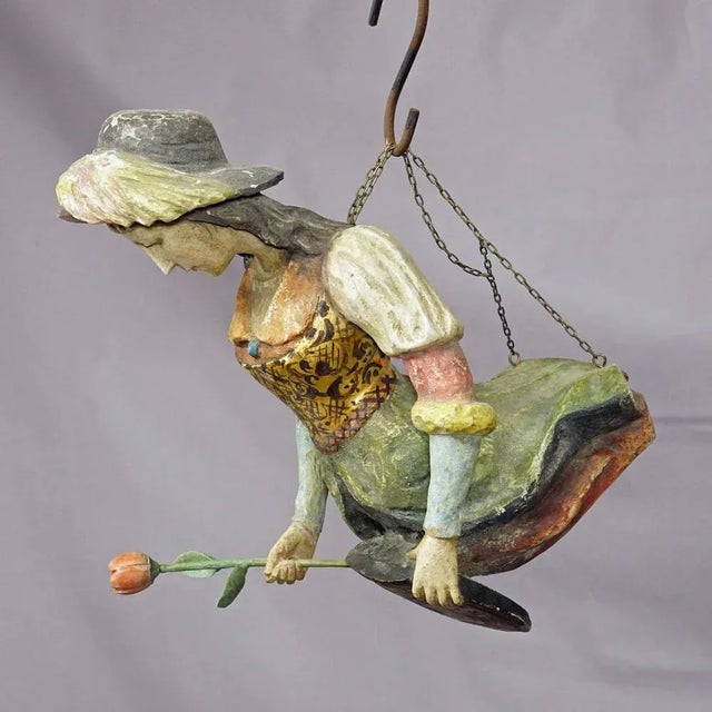 Hanging Piece of a Medieval Lady, 1900s For Sale - Image 3 of 12