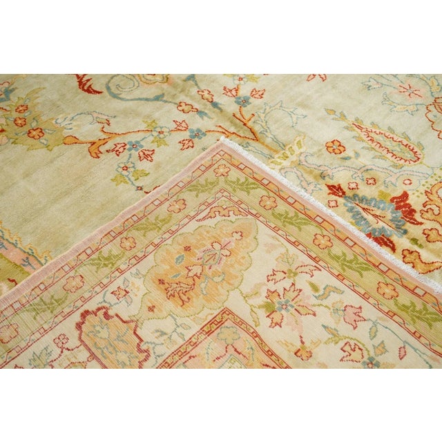 Antique Oushak Rug 9'5'' x 14'5''.