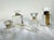 Chanel Vintage 1940s–1960s French Art Deco Glass Perfume Bottles Chanel Style Carven Set of 4 Flacons For Sale - Image 4 of 15