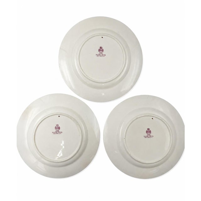 Minton Vintage Set 3 New York Yacht Club Surpass Nautical Burgee Plates For Sale - Image 4 of 8