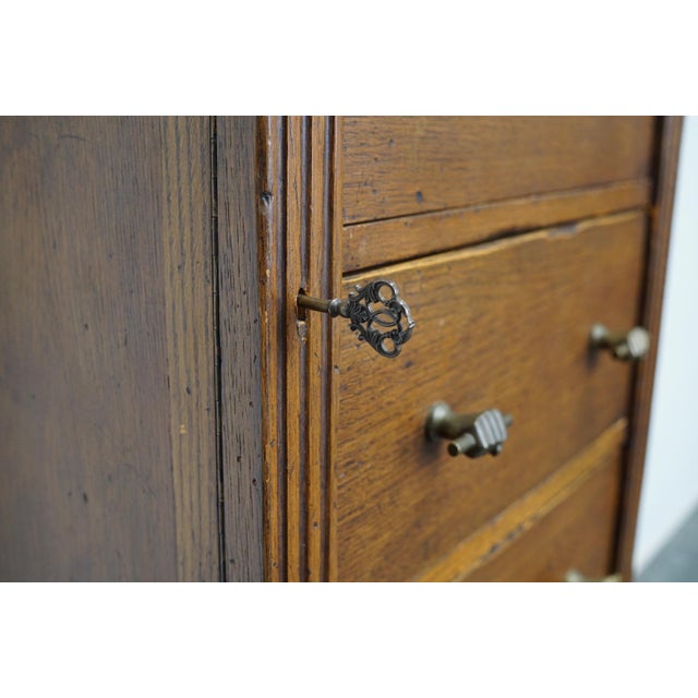 Dutch Oak Apothecary Cabinet, Mid-20th Century For Sale - Image 9 of 18