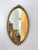 Metal Vintage Victorian Brass and Filigree Mirror For Sale - Image 7 of 7