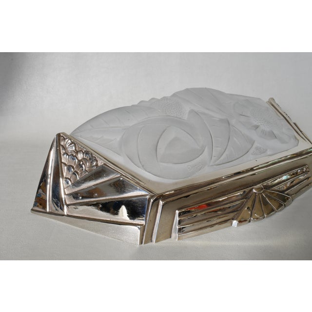 A Pair of French Art Deco Wall Sconces by Degue 1930 France For Sale - Image 10 of 12