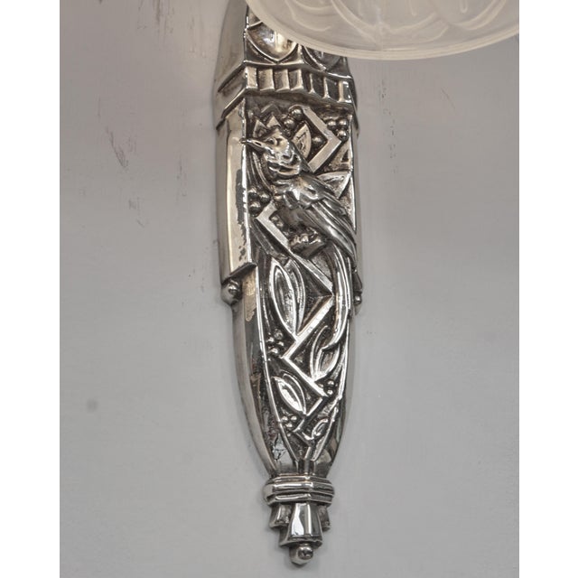 French Art Deco Wall Sconce by Maynadier & Schneider 1930 France - A Pair For Sale - Image 6 of 11