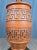 Ceramic 1960s Large Orange Dimensional Ceramic & Brass Mid Century Table Lamp For Sale - Image 7 of 18
