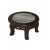 Chinese 6" Oriental Brown Wood Marble Round Table Top Stand Riser For Sale - Image 3 of 7