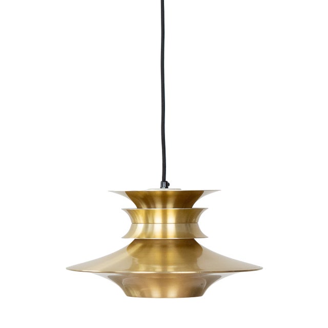 Vintage Danish Pendant Lamp attributed to Bent Nordsted for Lyskær Lighting, 1980s For Sale