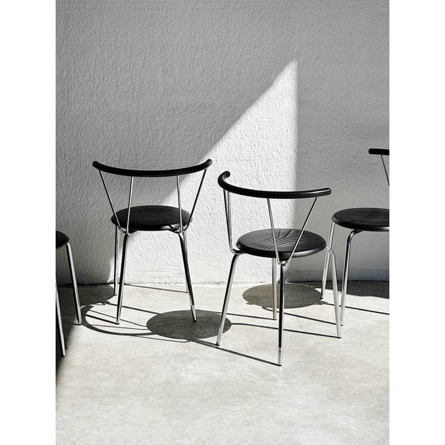Dining Chairs from Segis, 1980s, Set of 4 For Sale - Image 4 of 8