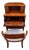 American Set of 2, American Antique Secretary Desk and Custom Bouclé Chair For Sale - Image 3 of 18