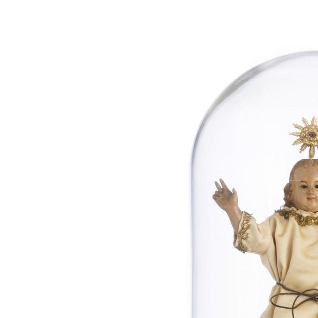 Sacred Art - Infant Jesus - 19th Century. Portuguese sculpture from the 19th century. The Child is blessing with his right...