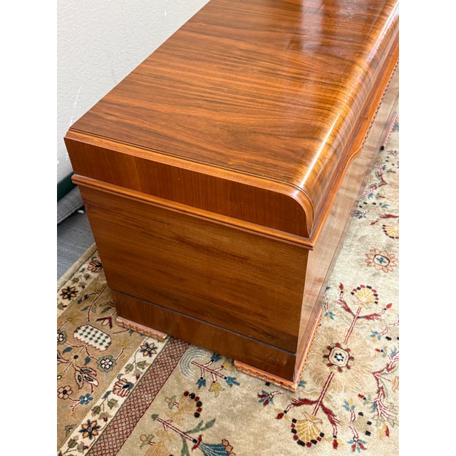 Lane Furniture Waterfall Cedar Chest, Vintage For Sale - Image 10 of 12