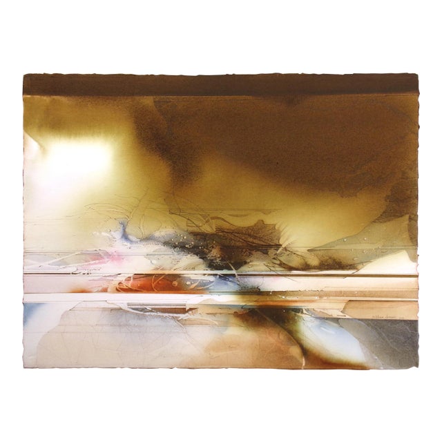 1980s Nanci Blair Closson "Into the Night" Original Watercolor Painting For Sale