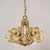 Modernist Glass and Brass Chandelier from Simon and Schelle, 1960s For Sale - Image 6 of 12