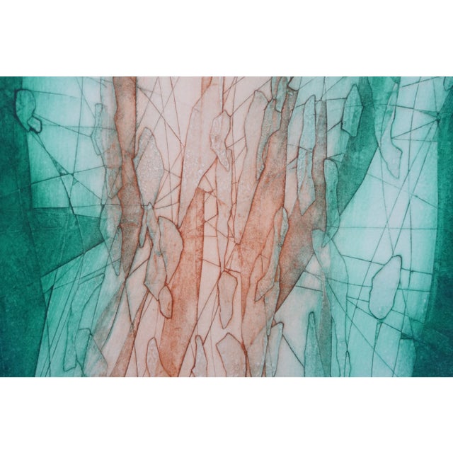 Late 20th Century Late 20th Century Ruth Rodman Signed Limited Edition Abstract Moonburt III Serigraph 30" For Sale - Image 5 of 12