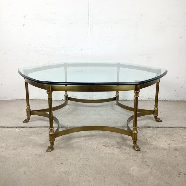 Exude timeless Grand Tour refinement and Hollywood Regency glamour with this exceptional Neoclassical hexagonal cocktail...