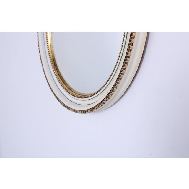 Wood Art Deco Round Convex Mirror from Atsonea, 1930s For Sale - Image 7 of 14