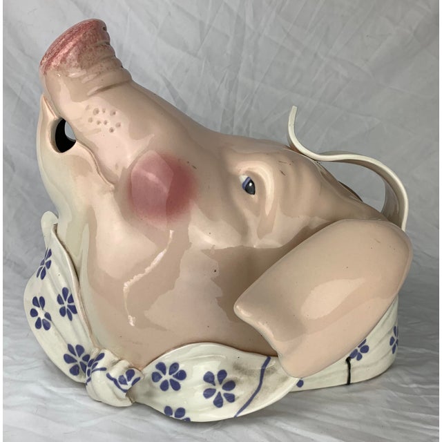 Vintage Hand Painted Ceramic Wall Hanging For Sale In Los Angeles - Image 6 of 9