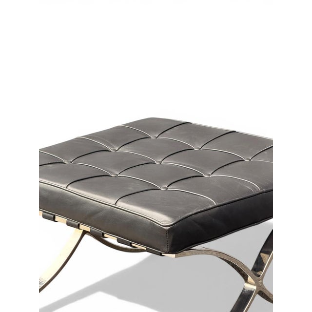 1930s Vintage Barcelona Ottoman by Mies Van Der Rohe for Knoll, 1930s For Sale - Image 5 of 13