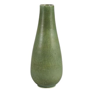 Stoneware Vase in Green Glaze by Gunnar Nylund for Rörstrand, 1890s For Sale