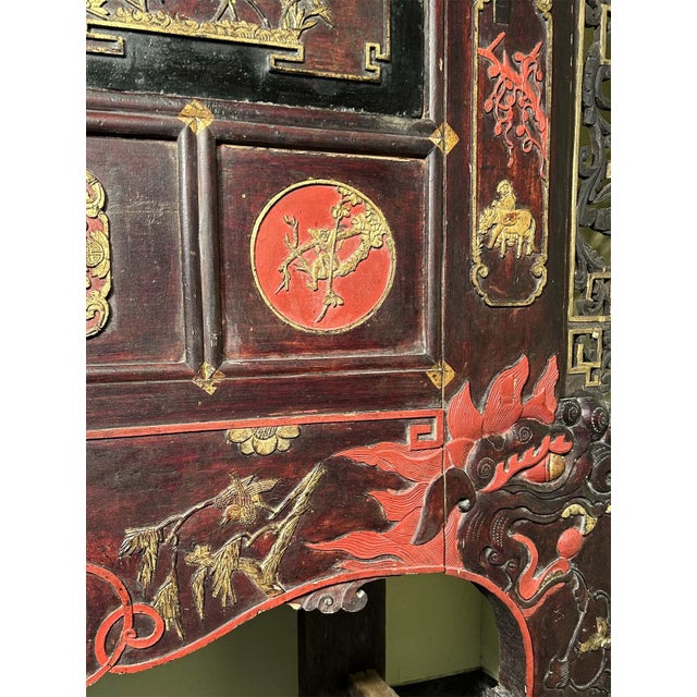 Brown Antique Tall Temple Altar Table (3629), Circa 1800-1949; For Sale - Image 8 of 13