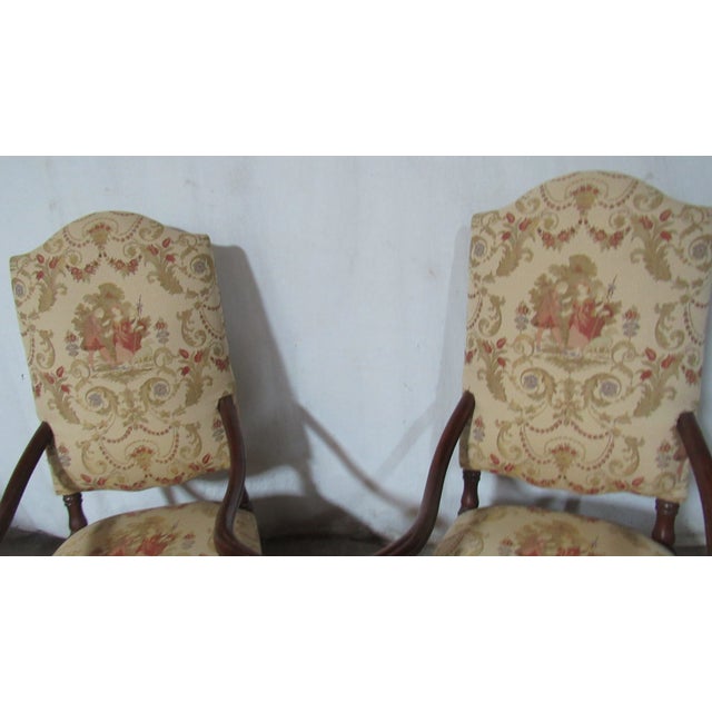 1980s 1980s Pair of Southwood French Decorative Club Arm Chairs For Sale - Image 5 of 14