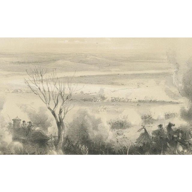 Combat de kalafat au village de tzitzati – crimean war battle scene lithograph, circa 1854 this powerful 19th-century...