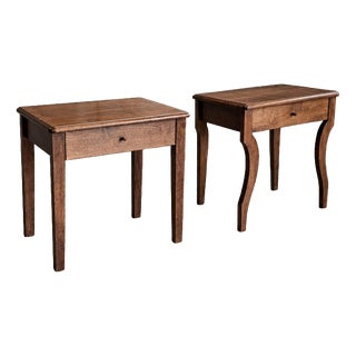 Vintage Wooden Nightstand, 1980s, Set of 2 For Sale