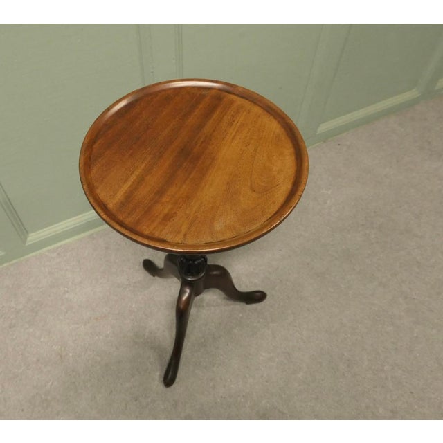 1900 - 1909 Antique Victorian Wine Table with Three Footed Base, 1900 For Sale - Image 5 of 8