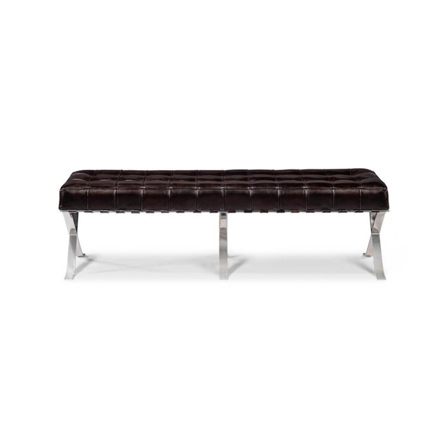 This sleek and modern bench combines luxury with a minimalist design, perfect for adding a touch of elegance to any...