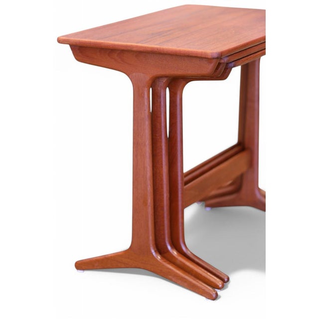 1970s Nesting Tables by Erling Torvits for Heltborg Mobler, 1960, Set of 3 For Sale - Image 5 of 18