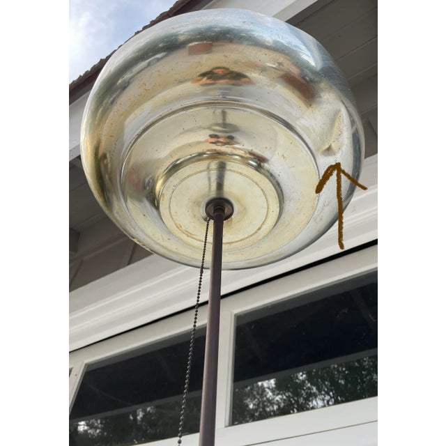 Late 20th Century Industrial Floor Lamp From Salvaged Ww II Oxygen Tank For Sale - Image 4 of 13