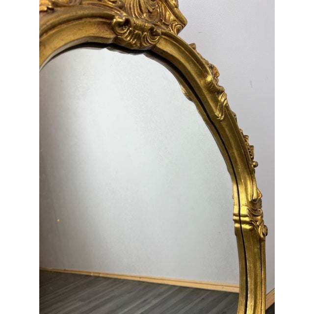 Glass French Mirror with Console For Sale - Image 7 of 12