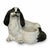 This is a fun Italian Hollywood Regency terracotta spaniel dog planter. It has a black and white glaze. It dates to the...