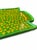 Likely handcrafted, the tray has a textured papier-mâché or pulp-composition surface with visible hand-painted details...
