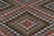 1950s Vintage Distressed Rug, Bold Polychromatic Checkered Diamonds - Rug & Kilim For Sale - Image 5 of 8