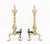 American Federal Style Brass Andirons, Pair For Sale - Image 4 of 6