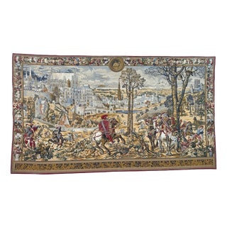 Aubusson Style Jacquard Tapestry, 1980s For Sale