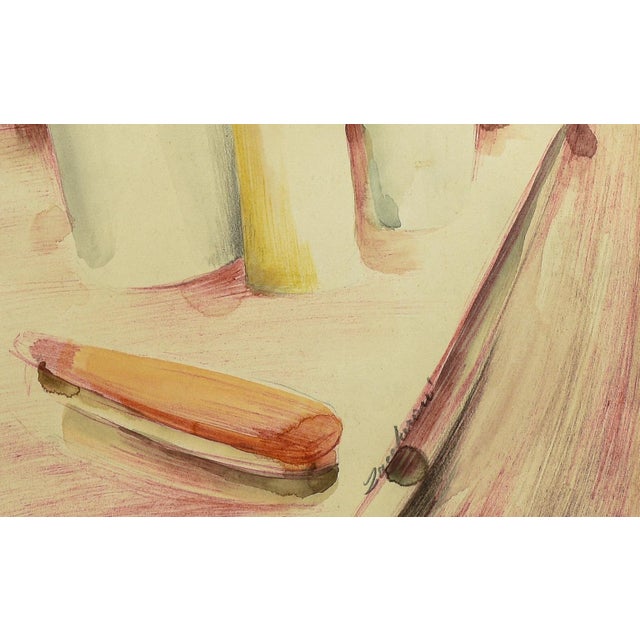 1980s Zaccheroni, Italy, Watercolor on Paper, Framed For Sale - Image 5 of 7