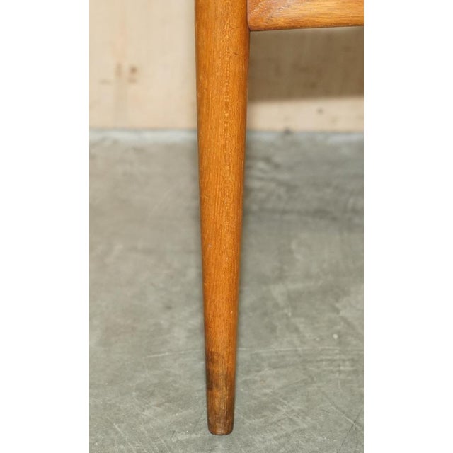 Brown Leather Ch 35 Armchair attributed to Hans J. Wegner, 1960s For Sale - Image 10 of 18