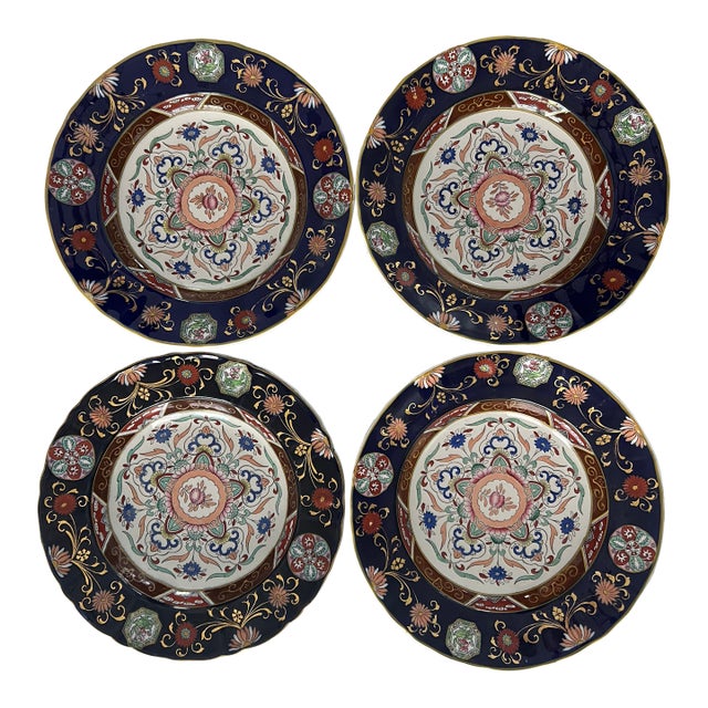 Signed Antique Ashworth Bros Ironstone Bowls-B2828 Circa 1860, Set of 4 For Sale