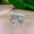 Green Natural Emerald Diamond Earrings 14k Gold 3.48 TCW Certified For Sale - Image 8 of 13