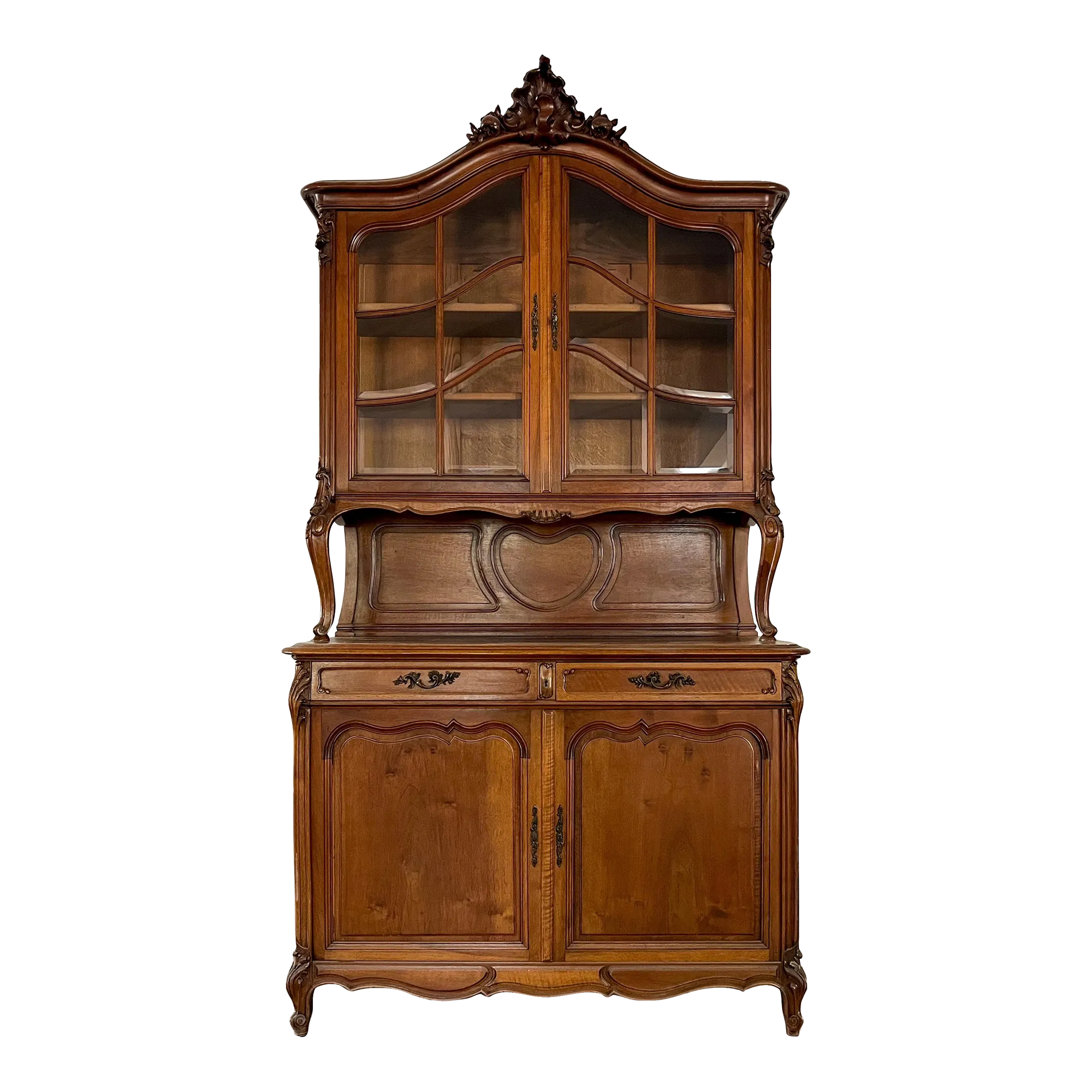 Louis XV Rococo 1800's China Cabinet Buffet | Chairish