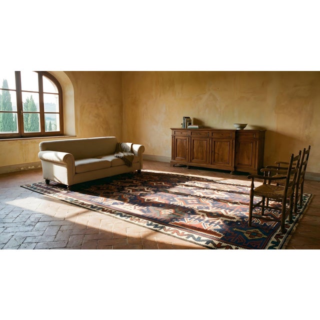 Early 20th Century Caucasian Kuba Kilim For Sale - Image 14 of 15