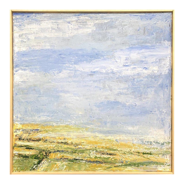 Out Beyond the Sea, Contemporary Landscape Painting by Ben Junta, Framed For Sale