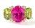 Pink Christina Addison Medium 18 Karat White Gold Gum Drop Ring With Pink Topaz and Iolite For Sale - Image 8 of 12