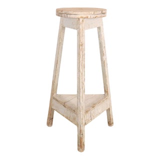 French Original Painted Sculpture Stand For Sale