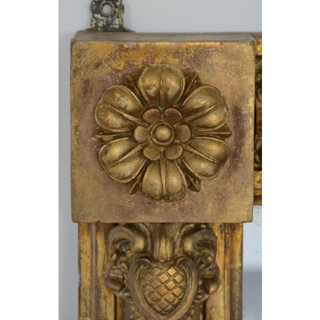 Regency Gilded Overmantel Mirror with Lightly Foxed Glass For Sale - Image 9 of 17